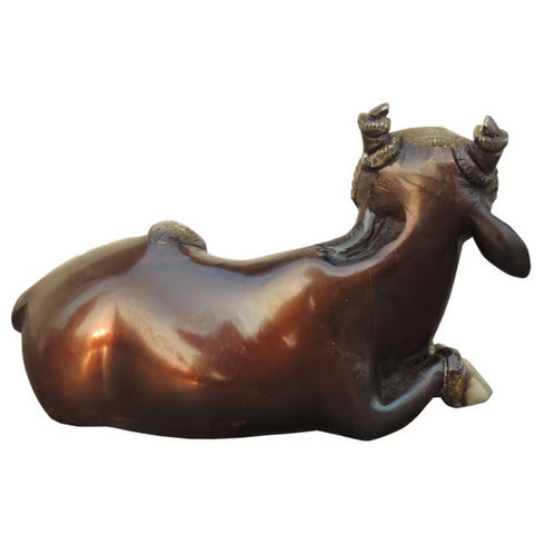 Brass Showpiece Nandi Ji Idol Statue 0.88 KG